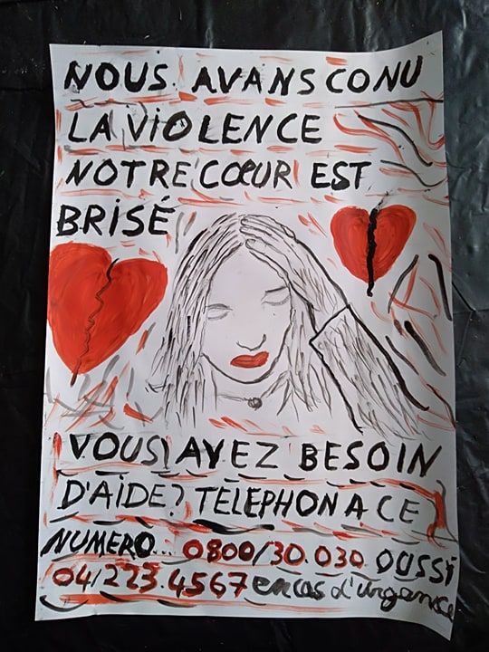 Affiche de sensibilisation violences conjugales par Melita2